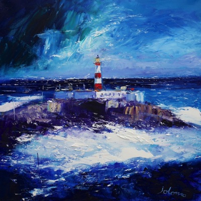 Isle of Scalpay Lighthouse big storm passing 20x20